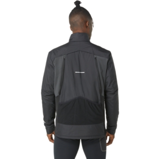 WINTER RUN JACKET Men Performance Black Graphite Grey Mens Jackets Hoodies Jumpers ASICS Australia