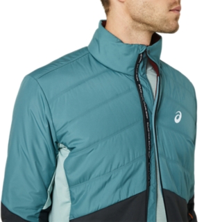 WINTER RUN JACKET, Foggy Teal/Graphite Grey