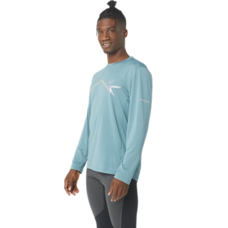 LITE-SHOW LONG SLEEVE | Long Foggy | Sleeve Shirts Teal | ASICS TOP