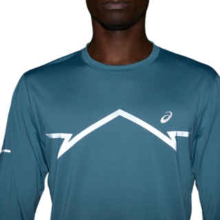 LITE-SHOW LONG SLEEVE | | Foggy ASICS Teal Sleeve Long TOP Shirts 