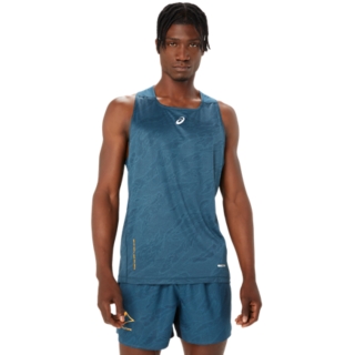 FUJITRAIL SINGLET, Magnetic Blue, Sleeveless Shirts