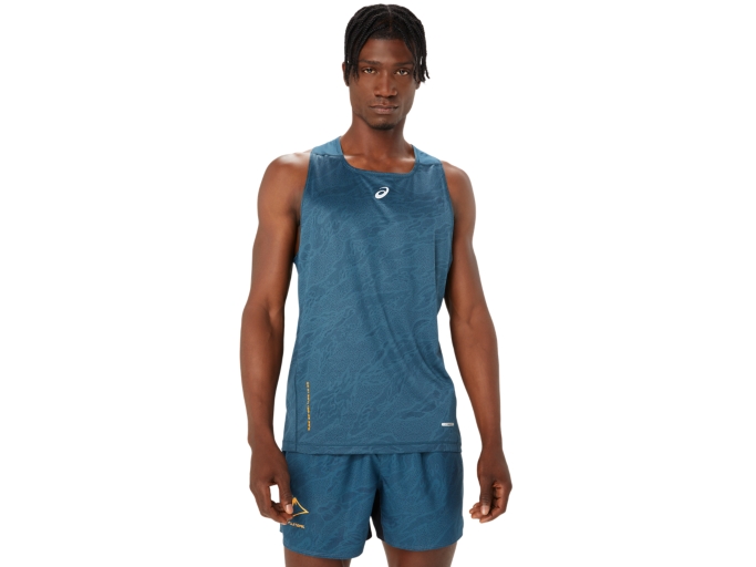 FUJITRAIL SINGLET | Magnetic Blue | T-Shirts & Tops | ASICS