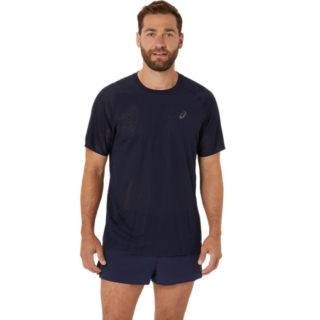 METARUN SS TOP Men Midnight Herren Oberteile mit kurzen Armeln ASICS DE