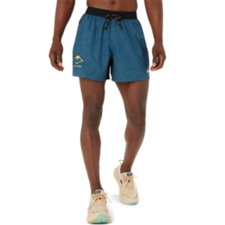 ASICS Men's Split Short Running Apparel, S, Evening Teal at  Men's  Clothing store