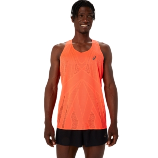 METARUN SINGLET | Sunrise Red | Sleeveless Shirts | ASICS