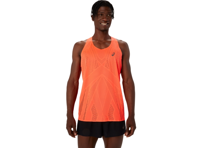 METARUN SINGLET Men Sunrise Red Herren Oberteile mit kurzen Armeln ASICS Outlet DE