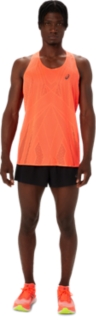 METARUN SINGLET Men Sunrise Red Herren Oberteile mit kurzen Armeln ASICS Outlet DE