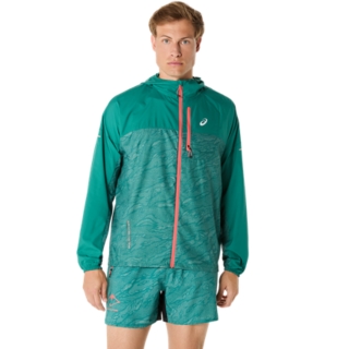 FUJITRAIL PACKABLE JACKET | Rainy Lake/Birch | Jackets & Outerwear | ASICS