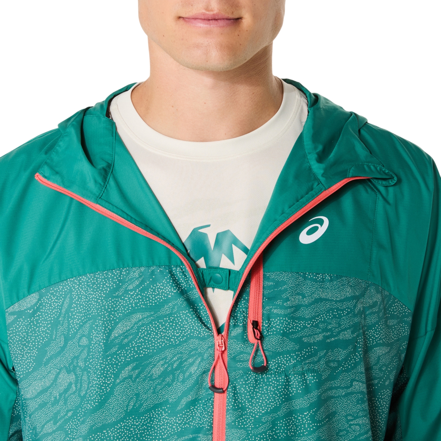 Мужская куртка ASICS Fujitrail Packable, цвет: Берёзовый — фото 4