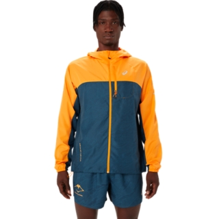 FUJITRAIL PACKABLE JACKET, Fellow Yellow/Magnetic Blue