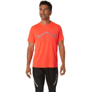 LITE SHOW SHORT SLEEVE TOP Sunrise Red T Shirts Tops ASICS