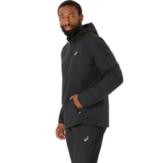 ROAD PACKABLE JACKET | Performance Black | Jackets & Outerwear | ASICS