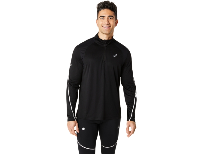 ROAD LITE-SHOW 1/2 ZIP TOP | Performance Black | T-Shirts & Tops | ASICS