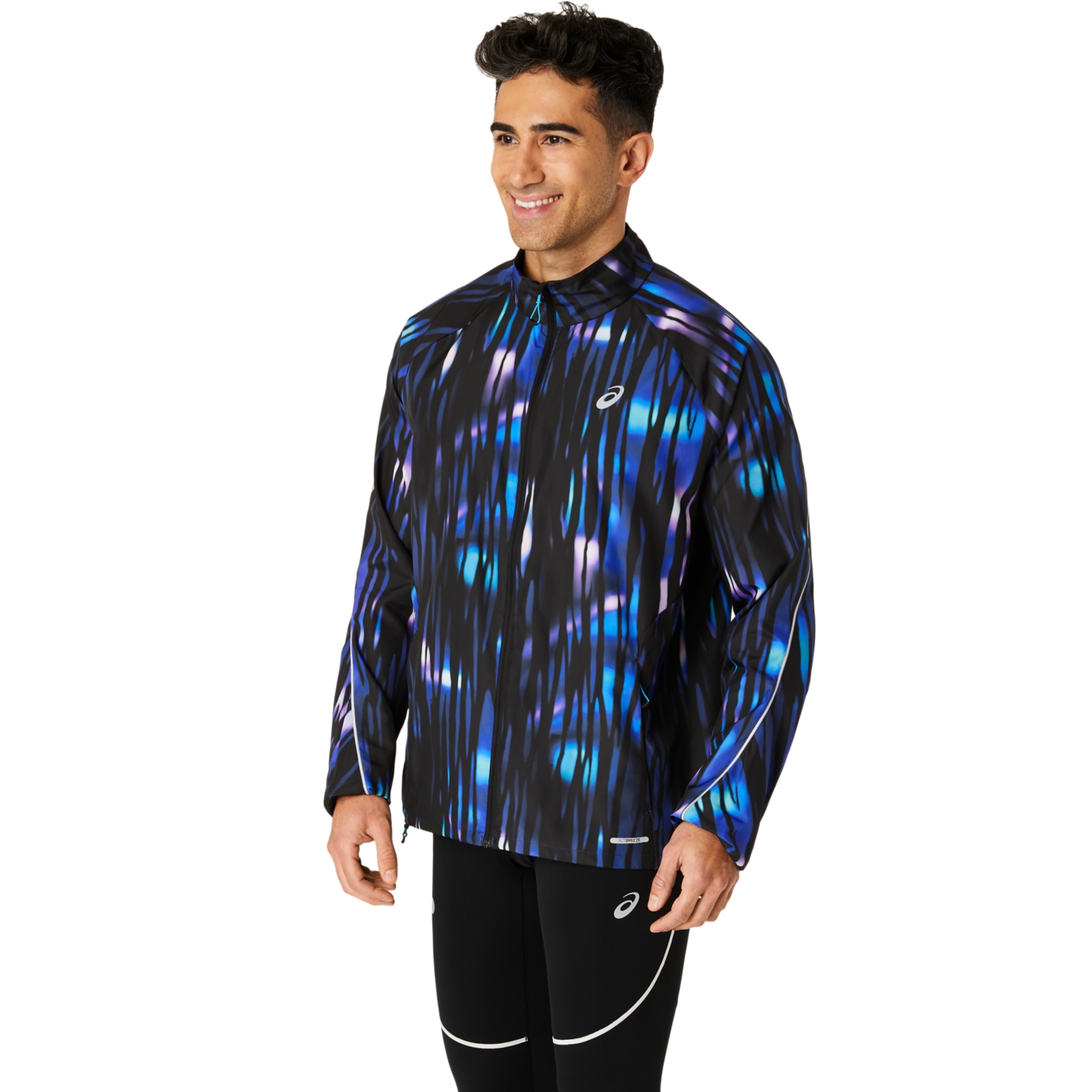 Мужская куртка ASICS Road Lite-Show Packable, цвет: Синий — фото 3