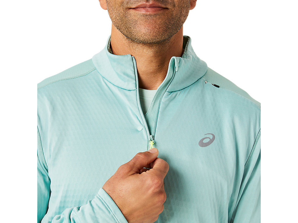 ROAD WINTER 1/2 ZIP MID LAYER | Light Celadon | T-Shirts ROAD WINTER 1/2 ZIP MID LAYER | Light Celadon | T-Shirts