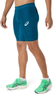 MOTION MUSCLE SUPPORTスピードポケットタイツ, ダークティール 3