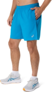 Image 3 of 6 of Men's AEGEAN BLUE ASICS SILVER 7IN SHORT Men bottoms