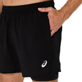ASICS SILVER 2N1 5IN SHORT | Rainy Lake/Oasis Green | Shorts | ASICS