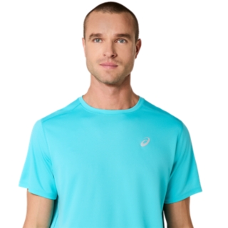Image 4 of 5 of Men's ENERGY AQUA ASICS SILVER SS TOP Men Tops