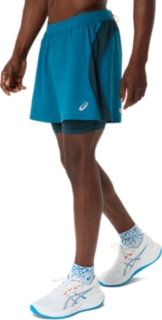 ROAD 2N1 5IN SHORT, Tranquil Teal/Dark Teal/Yamabuki 3