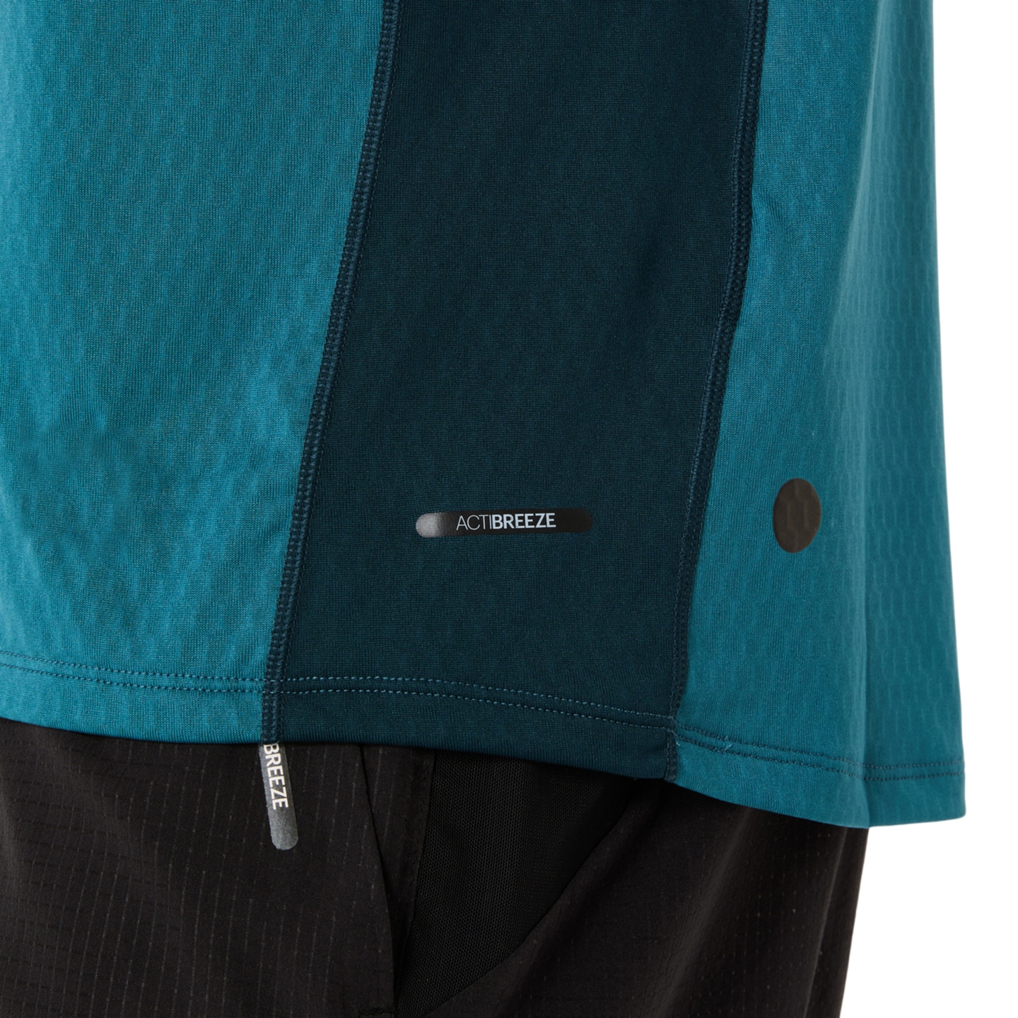 Мужской топ ASICS Fujitrail Elite Short Sleeve Top, цвет: Синий / Зелёный — фото 4