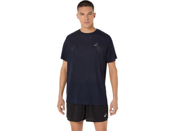 METARUN SHORT SLEEVE TOP | Midnight | T-Shirts & Tops | ASICS