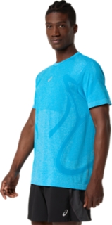 ROAD SEAMLESS SS TOP, Aegean Blue/Sky 3