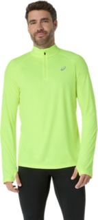 Alternative image view of SPORT LS 1/2 ZIP TOP, Safety Yellow