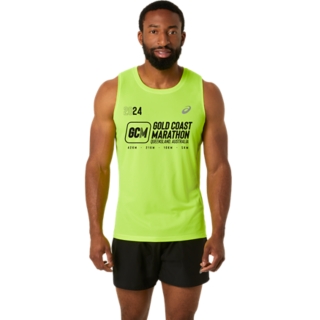 GCM24 SILVER SINGLET | Men | Electric Lime | Mens Singlets | ASICS ...