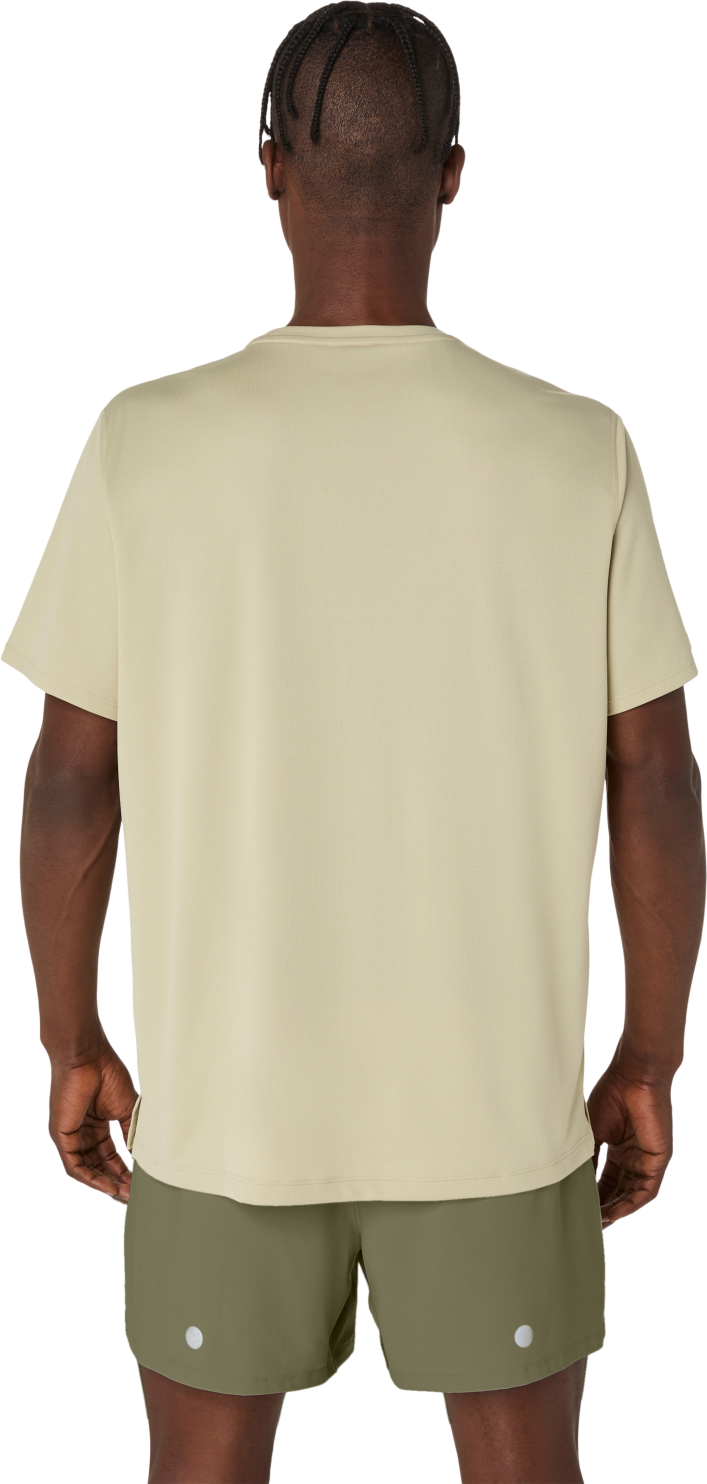 Мужской топ ASICS Fujitrail Logo Short Sleeve Top, цвет: Хаки — фото 2
