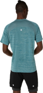 Image 2 of 7 of Men's FOGGY TEAL ROAD SS TOP Men's Short Sleeve Shirts