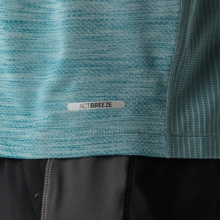 Image 5 of 7 of Men's FOGGY TEAL ROAD SS TOP Men's Short Sleeve Shirts