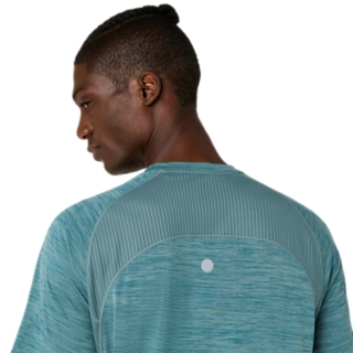 Image 6 of 7 of Men's FOGGY TEAL ROAD SS TOP Men's Short Sleeve Shirts