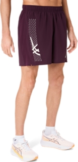 Image 3 of 7 of Men's DARK AUBERGINE ICON 7IN SHORT Men’s Shorts
