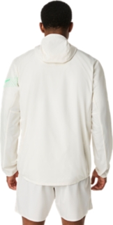 Image 2 of 11 of Men's CREAM/VITAL GREEN ICON JACKET Jackets