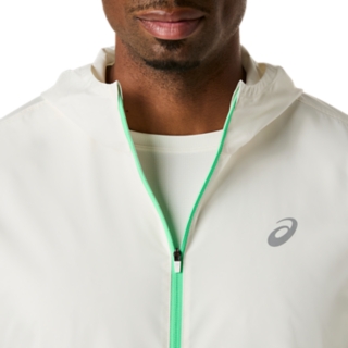 Image 4 of 11 of Men's CREAM/VITAL GREEN ICON JACKET Jackets