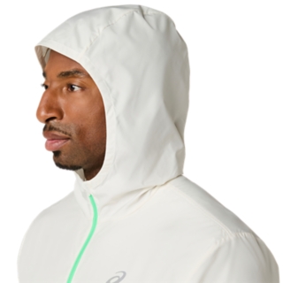 Image 7 of 11 of Men's CREAM/VITAL GREEN ICON JACKET Jackets