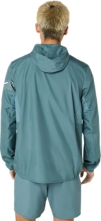 Image 2 of 10 of Men's FOGGY TEAL ICON JACKET Men Jacket and Hoodies