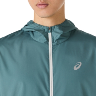 Image 4 of 10 of Men's FOGGY TEAL ICON JACKET Men Jacket and Hoodies