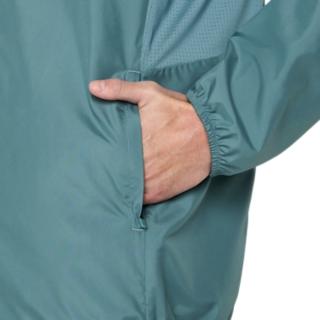 Image 6 of 10 of Men's FOGGY TEAL ICON JACKET Men Jacket and Hoodies