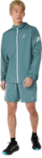 Image 10 of 10 of Men's FOGGY TEAL ICON JACKET Men Jacket and Hoodies