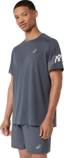 Image 3 of 6 of Men's CARRIER GREY ICON SS TOP Running Clothing