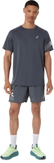 Image 6 of 6 of Men's CARRIER GREY ICON SS TOP Running Clothing