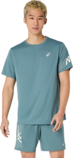 Alternative image view of ICON SS TOP,  FOGGY TEAL