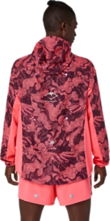 FUJITRAIL  PACKABLE JACKET, Blazing Coral/Dark Aubergine 2