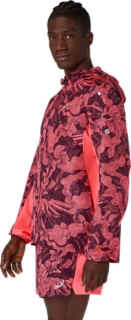 FUJITRAIL  PACKABLE JACKET, Blazing Coral/Dark Aubergine 3