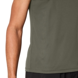 Image 5 of 6 of Men's MANTLE GREEN MESH SLEEVELESS TOP Men's Tank Tops