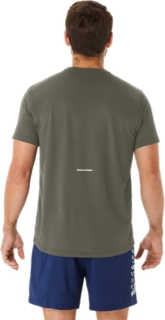 Image 2 of 5 of Men's MANTLE GREEN MESH SHORT SLEEVE TOP Men's Short Sleeve Shirts