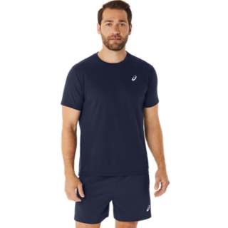 Alternative image view of MESH SHORT SLEEVE TOP,  MIDNIGHT