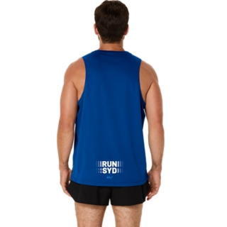 SM26 ASICS SILVER SINGLET, Asics Blue 2